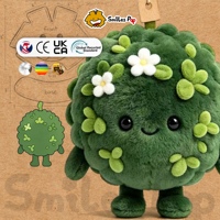 Peluche Personalizado de Bola de Musgo, Muñeco de Peluche Personalizado, Material Seguro y No Tóxico, CE UKCA, Peluche Suave para Regalo Empresarial
