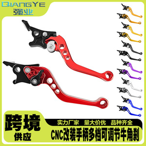 Levier de frein de moto Qiangye, levier de guidon à double disque de 6 pouces pour vélo électrique avec conception à trois trous - Product Image 5