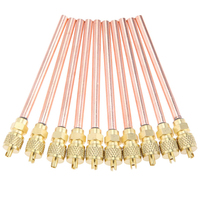 Vanne manuelle à broche YOD pour système CVC, pour la recharge de réfrigérant, avec accès de service durable, pour tubes en cuivre anti-fuite de 30/50mm R134a R22 1/4" OD