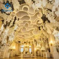 Lámpara de Techo LED Anpu Omantic Flowing, con Clasificación IP65, de Aleación de Aluminio, Regulable, Decorativa para Bodas y Eventos Festivos