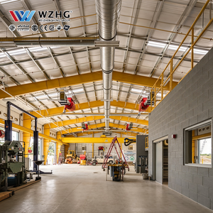Pont roulant en acier pour atelier, conçu pour les opérations de ligne de production, avec capacité de levage personnalisée et spécifications de matériaux conformes à la norme ASTM - Product Image 1