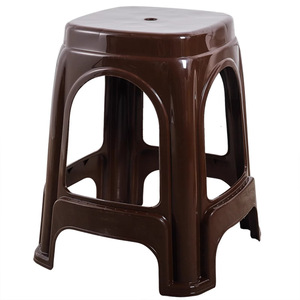 Thickened frosted <b>plastic</b> <b>stool</b>, Nordic style high <b>stool</b>, stackable, non-slip, suitable for living room, dining room, and - Product Image 5