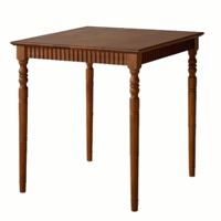 Table à manger vintage de style français en bois massif, table rectangulaire rétro de style américain, table personnalisable, tables et chaises de café