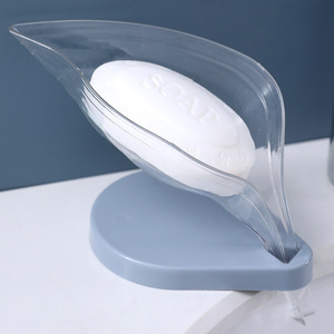 Cartoon Leaves Shape Eco Friendly Household Plastic Bathroom <b>Soap</b> Holder <b>Soap</b> Dish with Drain Bathroom <b>Soap</b> Dish - Product Image 2