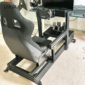 Perfiles de Aluminio Industriales 6063 T5 Anodizados en Negro Plateado 4040 8040 para Estructura de Cabina de Simulador de Carreras de Simulación de Vuelo - Product Image 3