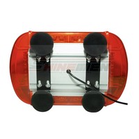 Nouvelle barre lumineuse stroboscopique SHINEMIEN 24 LED, ambre et blanc, magnétique, pour toit de camion, d'urgence, 12V 24V, 4000 lumens, 36W