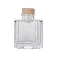 Bouteille en verre rose de luxe pour aromathérapie, bouteille ronde de vin, vente en gros pour la fragrance professionnelle et domestique
