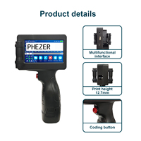 Codeur portable Phezer P17, prise en charge multilingue, imprimante de précision 600 DPI pour plusieurs surfaces, avec certification CE