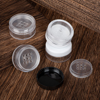 Ventes directes d'usine de matériaux d'emballage cosmétique de 10ml, boîte de poudre, crème pour le visage, boîte ronde en plastique, réutilisable