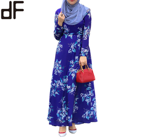 <strong>New</strong> <strong>Model</strong> <strong>Abaya</strong> in Dubai Custom 100% Polyester Printed Style Long Sleeve Maxi Dress Fashion Modern Moroccan Style Kaftan Dresses - Product Image 3