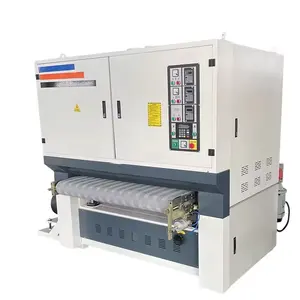 Woodworking Metal Iron Plywood Solid Big Power Polishing Wood MDF Sander Sanding Horizontal Long Belt Door Wood Sanding Machine