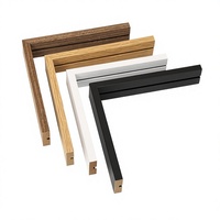 Moulures en bois d'ingénierie avec placage en bois massif ; Fabricant sur mesure, vente en gros de moulures pour cadres photo, profilés rainurés en MDF