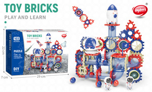 DIY STEM Bloques de construcción educativos <span class=keywords><strong>Marble</strong></span> Run Maze Race Track Juguetes Space <span class=keywords><strong>Building</strong></span> <span class=keywords><strong>Blocks</strong></span> Set - Product Image 3