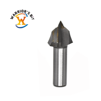 Warrior's Bit 2 cannelures 3D v-rainure CNC mèches de routeur 60/90/120Deg carbure à pointe pour le travail du bois tige de 6mm acier à grande vitesse ODM OEM