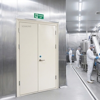 Porte coupe-feu en acier Yonking sur mesure avec surface finie pour usine pharmaceutique et ateliers alimentaires