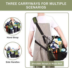 Nuevo diseño personalizado ama <span class=keywords><strong>de</strong></span> llaves limpieza Caddy organizador <span class=keywords><strong>de</strong></span> coche Unisex usable poliéster mucama suministro Hotel Tote herramienta <span class=keywords><strong>bolsa</strong></span> <span class=keywords><strong>de</strong></span> almacenamiento - Product Image 5