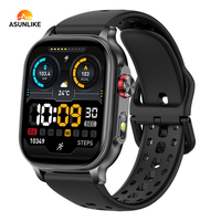 Reloj Inteligente AK109 con Linterna, Función de Contestar y Realizar Llamadas, Batería de 1400 mAh, Monitor de Actividad Física, Frecuencia Cardíaca, Resistente al Agua, para Android e iOS