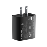 Chargeur certifié PSE japonais PD 3.0 25W USB-C GaN, adaptateur de charge rapide avec protection SCP et OVP pour téléphones aux spécifications japonaises