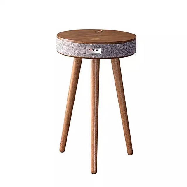 Smart  Side Table with Wireless Charging Bluetooth Speaker Function for Home Furniture HD Sound Quality Coffee Table