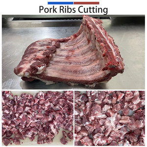 Commercial Fresh <b>Meat</b> with Bone Cubes Cutting Machine Chicken Ribs Goat <b>Sheep</b> Mutton Cutter Machine - Product Image 5