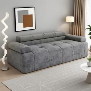 Canapé-lit modulaire de luxe léger style nordique à compression sous vide, design bloc de tofu à <span class=keywords><strong>neuf</strong></span> couches, pour salon et grand appartement, extra large - Product Image 4