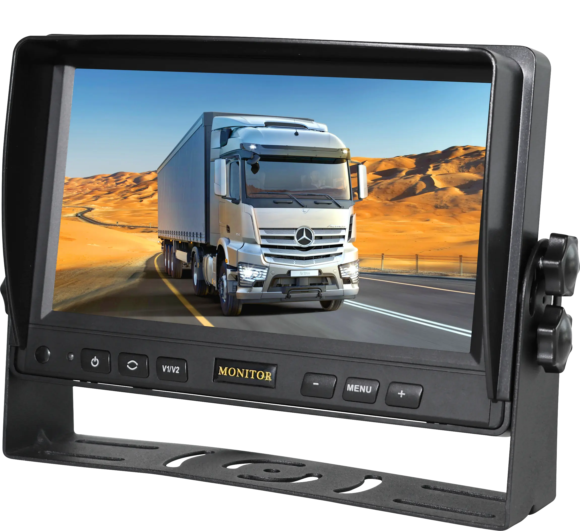 Zyx RTS 2CH AHD 7 inch chia xem xe hỗ trợ đảo chiều với đường đậu xe DVR màn hình xe Màn hình 7 inch Hdmi 7 inch màn hình kim loại