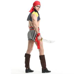 Disfraces de Pirata para Halloween en Oferta, Disfraces de Cosplay al por Mayor para Hombres Adultos, Trajes Sexys de Poliéster - Product Image 3