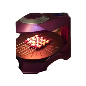3D圆形红外加热焙烧炉家用自动旋转电动烧烤炉带旋转开关