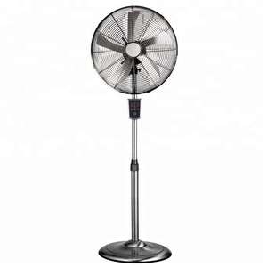 Ventilatore a piantana retrò oscillante da 18 pollici con 4 pale in alluminio, motore 100% in rame, supporto in metallo, 60W, 3 velocità - Vendita all'ingrosso - Product Image 3
