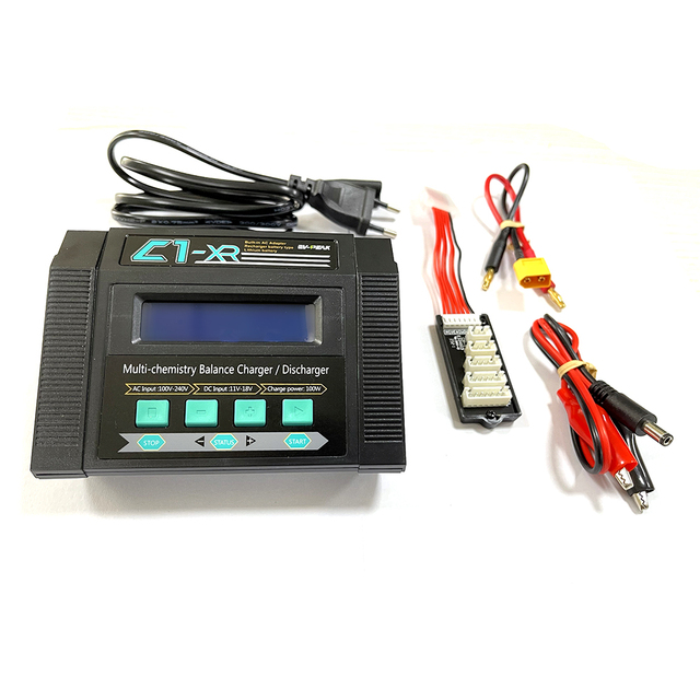 Hot Sale EV-PEAK C1-XR Intelligent Balance Charger AC/DC 100-240V Rc Battery Packs 100W/10A for Hobby RC Car Made in China