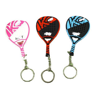مخصصة عالية الجودة شعار مخصص Carabiner كرة التنس نموذج المفاتيح مطرز الشاطئ المطاط Padel الافضل - Product Image 4