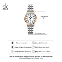 Reloj de Pulsera Ligero para Mujer, de Negocios, Resistente al Agua, de Lujo, con Calendario, de Alta Calidad y a la Moda