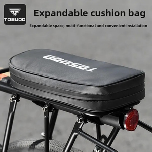 TOSUOD Sac de siège arrière en PVC multifonctionnel pour vélos de route et de montagne étanche pour coussin de vélo avec support pour équipement de cyclisme - Product Image 2