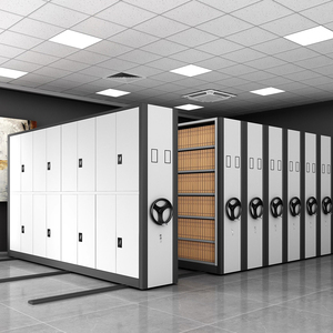 Library Sliding Cabinet Metal Movable Compact Filing Shelving/<strong>file</strong> <strong>Shelves</strong> System/Compactor Intelligent Steel Mobile Shelving - Product Image 3