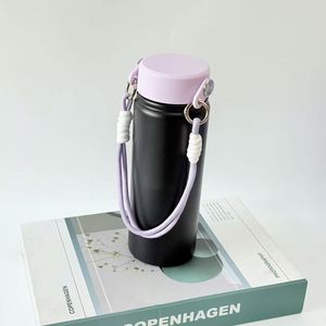 Bouteille isotherme sport et mode en acier inoxydable à double paroi grande capacité, isolation thermique 12-24 heures, écologique - Product Image 1