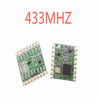 Modul Transceiver RF RFM69HC RFM69HCW yang Dapat Diprogram 433Mhz 868Mhz 915Mhz HopeRF ASLI