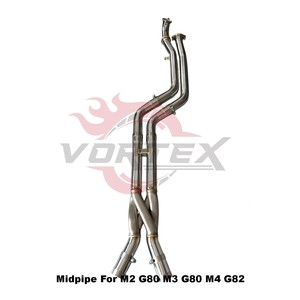 Tuyau en Z Vortex SS304 et section intermédiaire de type GT4 pour BMW M2 G87 M3 G80 G81 M4 G82 G83 S58 Performance Racing - Product Image 5