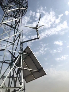 Off Grid cài đặt panel năng lượng mặt trời gió Mills Powered ngân hàng Máy phát điện sản phẩm lai hệ thống điện thiết lập cho viễn thông tháp thép - Product Image 5