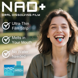 Amaz OEM ODM Película de disolución oral Vitamina <span class=keywords><strong>B12</strong></span> Mejora del metabolismo energético Vegan NAD Película de disolución oral - Product Image 1