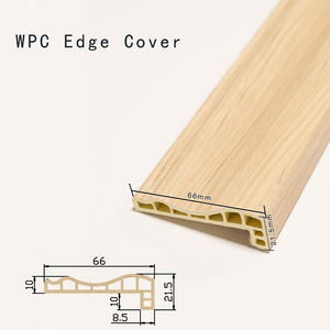 Coextrusion intérieur bois plastique <span class=keywords><strong>Composite</strong></span> plancher de terrasse et panneau mural L coin bord couverture WPC coin d'extrémité - Product Image 2
