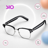   Lunettes audio intelligentes V5.4, sans fil, à oreille ouverte, commande tactile, appels téléphoniques, 80 mAh, portée 10 m, IPX-4