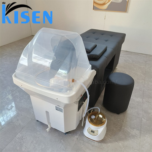 อ่างสปาเคลื่อนที่แบบพกพา Kisen สำหรับทำวารีบำบัดและอบไอน้ำ พร้อมเตียงนวดสระผมแบบไทย ไม่ต้องใช้ระบบประปา - Product Image 2