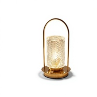 Lampe d'ambiance portable, lampe de chevet pour chambre à coucher, éclairage d'ambiance créatif de luxe, commande tactile, lampe de table, camping en plein air