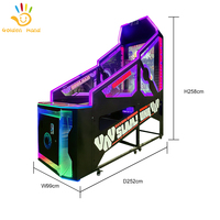 Machine d'arcade de basket-ball personnalisée Golden Hand en acrylique/métal/bois, résistante aux intempéries, 220V, pour l'anglais/le japonais/le espagnol