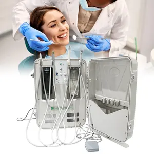 Servizio One-Step medico Mobile unità dentale luce 2/4 foro Unidad Portatil dentale portatile unità dentale per clinica odontoiatrica
