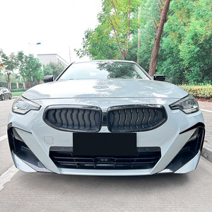 Bmw 2 Series Coupe G42 M Sport Front Air Intake Grille Decals Piano Black Carbon Fiber Texture Adhesive Body Stickers - Product Image 2