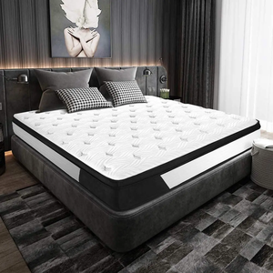 Espuma viscoelástica de tamaño completo, colchón híbrido de <span class=keywords><strong>9</strong></span> pulgadas en una caja, diseño ergonómico con resorte interior de bolsillo de 5 zonas - Product Image 1