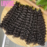 Lots de Cheveux Humains Brésiliens Naturels Non Transformés, Vierge, Cuticules Alignées, Cheveux Indiens Ondulés Bouclés (Water Wave) en Gros