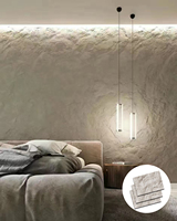 Panneau mural en pierre 3D ignifuge et imperméable, style tendance, prix compétitif, utilisation moderne pour les hôpitaux et le commerce, 93% de quartz naturel