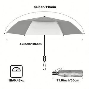 UV Protection Custom Sunny and Rainy Silver Coating Umbrella with Logo for Client <b>Gifts</b> Team Building Welcome <b>Gifts</b> - Product Image 2